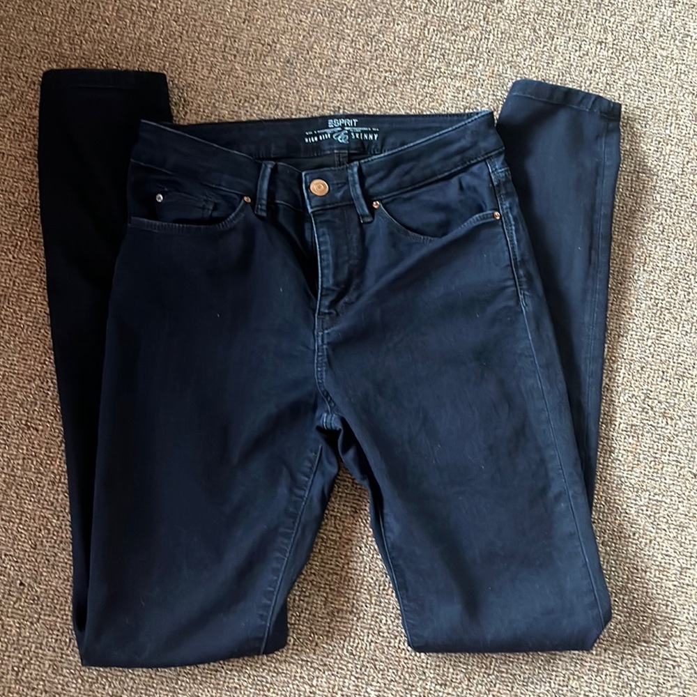 Esprit dark wash mid rise skinny jeans